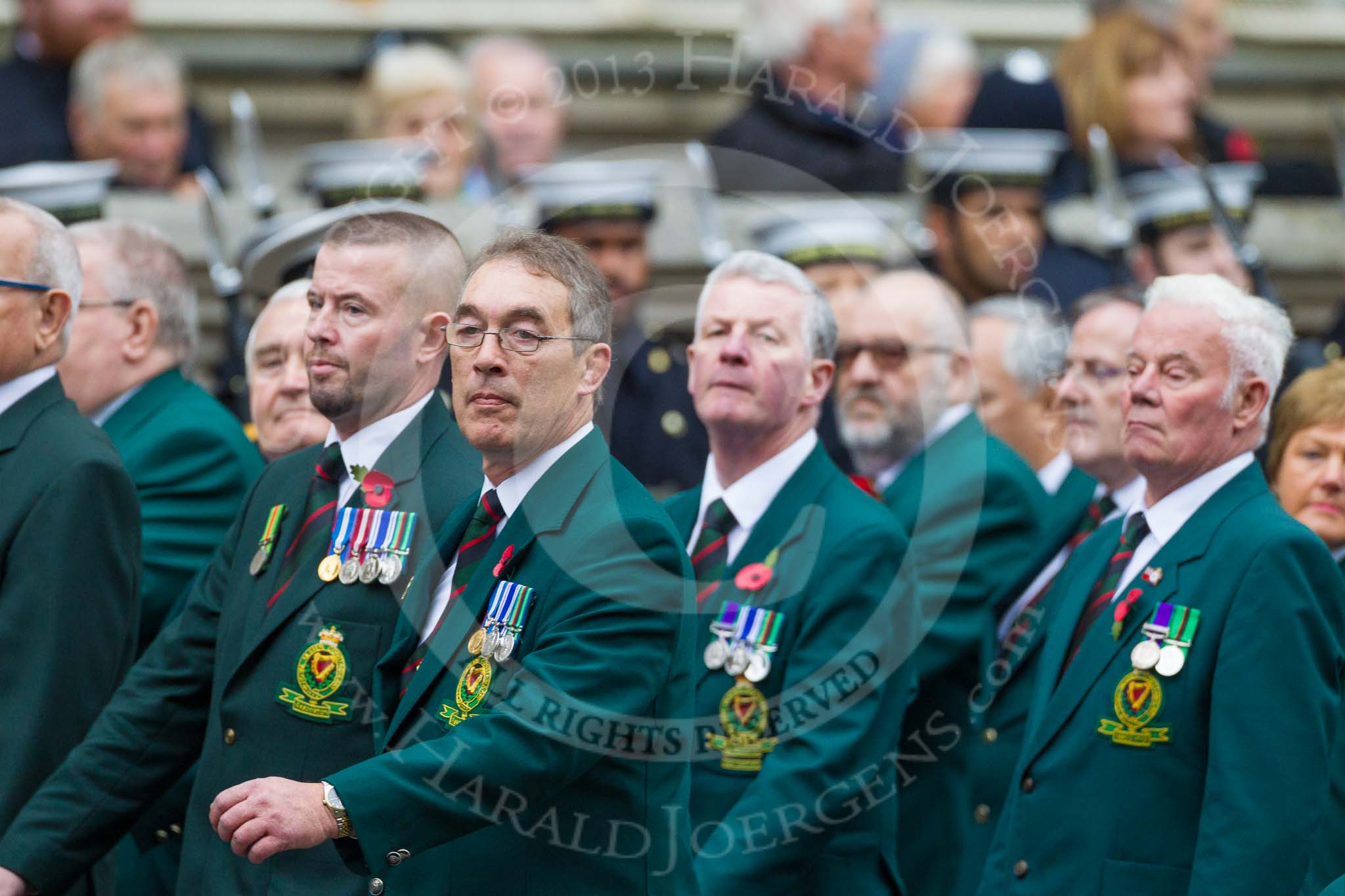 Remembrance Sunday at the Cenotaph 2015: Group M19, Royal Ulster Constabulary (GC) Association.
Cenotaph, Whitehall, London SW1,
London,
Greater London,
United Kingdom,
on 08 November 2015 at 12:16, image #1529