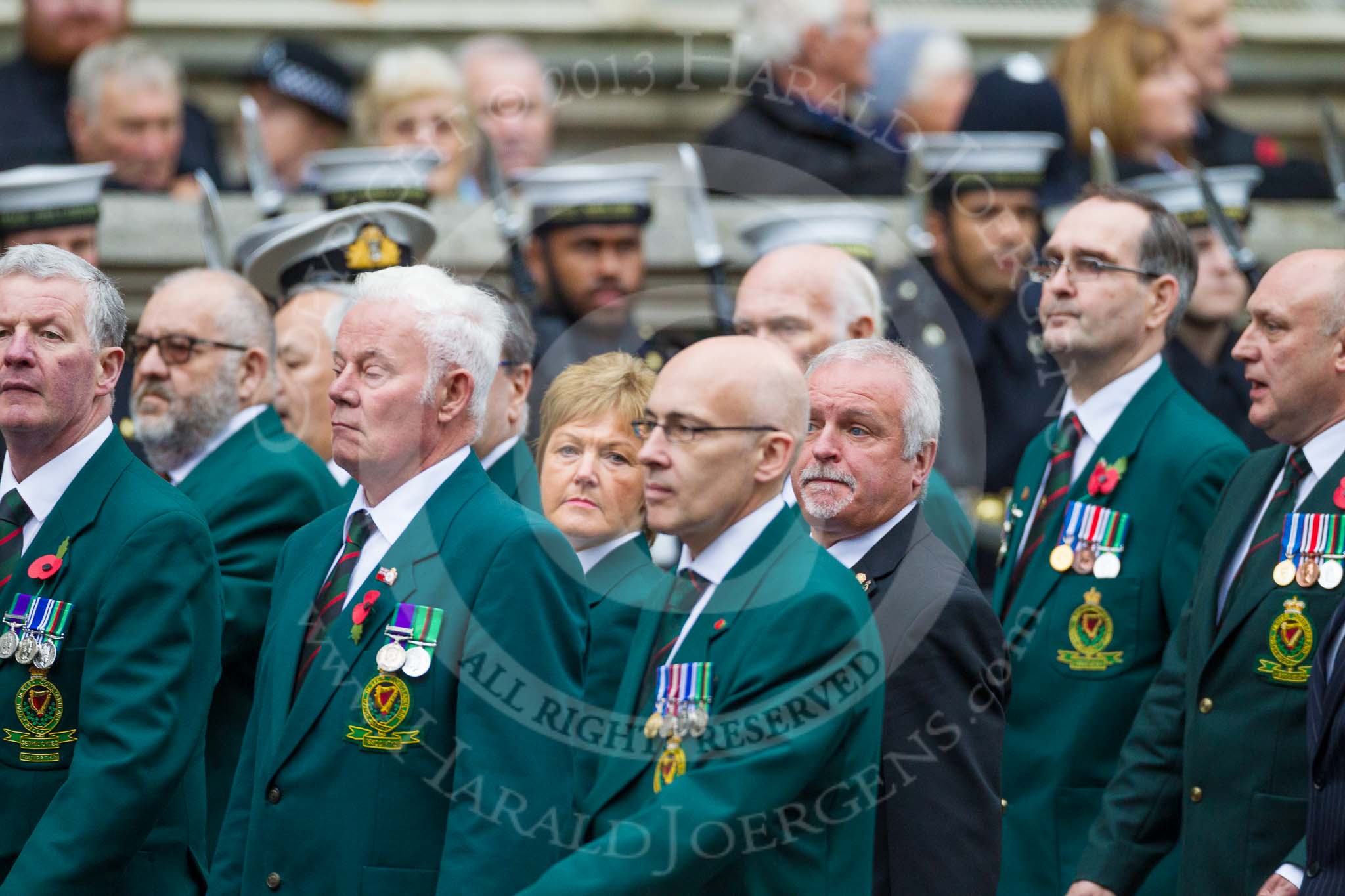 Remembrance Sunday at the Cenotaph 2015: Group M19, Royal Ulster Constabulary (GC) Association.
Cenotaph, Whitehall, London SW1,
London,
Greater London,
United Kingdom,
on 08 November 2015 at 12:16, image #1530