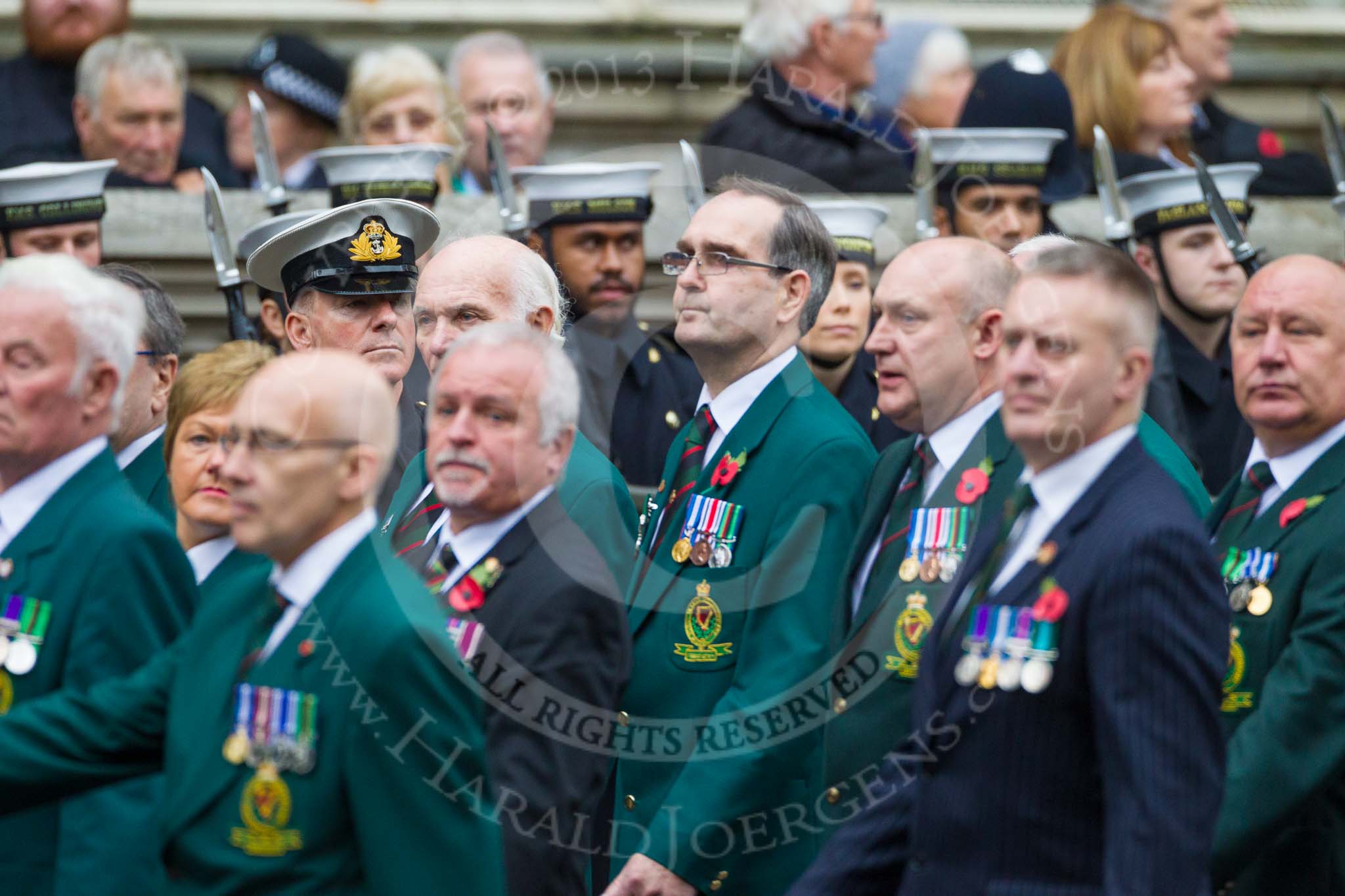 Remembrance Sunday at the Cenotaph 2015: Group M19, Royal Ulster Constabulary (GC) Association.
Cenotaph, Whitehall, London SW1,
London,
Greater London,
United Kingdom,
on 08 November 2015 at 12:16, image #1531