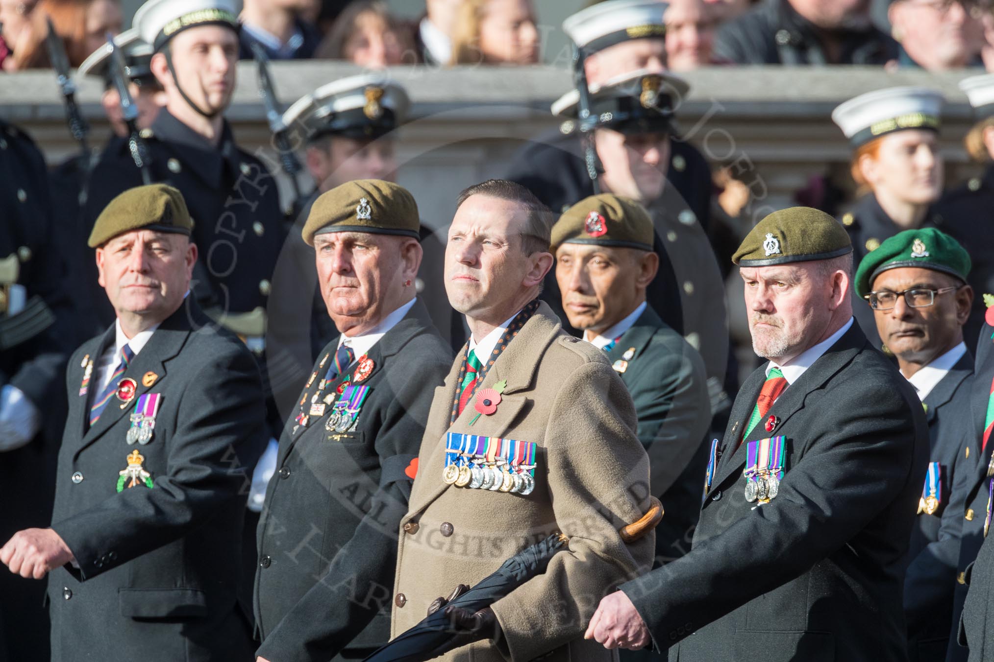 Veterans March Past 2016 At The London Cenotaph Image Library 