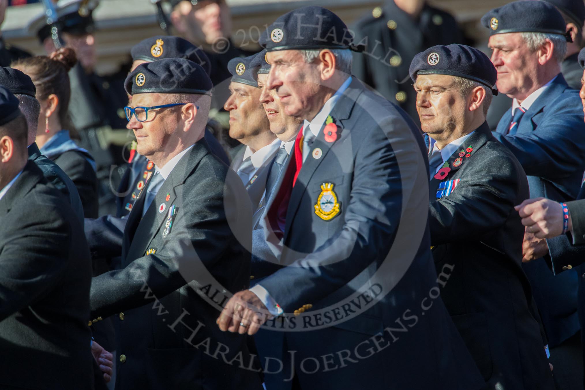 Type 42 Association   (Group E30, 47 members) during the Royal British Legion March Past on Remembrance Sunday at the Cenotaph, Whitehall, Westminster, London, 11 November 2018, 11:45.