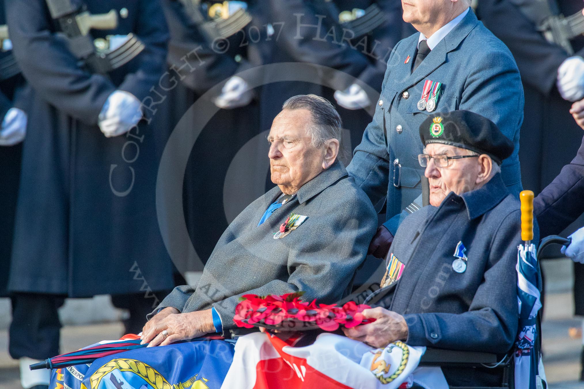 TON Class Association  (Group E31, 23 members) during the Royal British Legion March Past on Remembrance Sunday at the Cenotaph, Whitehall, Westminster, London, 11 November 2018, 11:45.