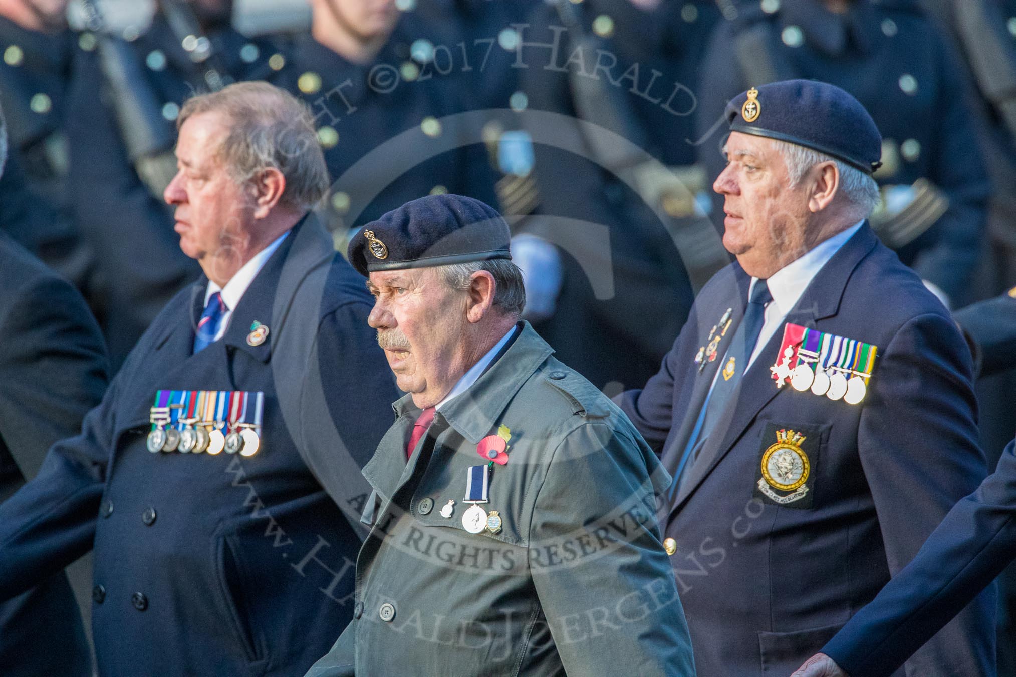 TON Class Association  (Group E31, 23 members) during the Royal British Legion March Past on Remembrance Sunday at the Cenotaph, Whitehall, Westminster, London, 11 November 2018, 11:45.