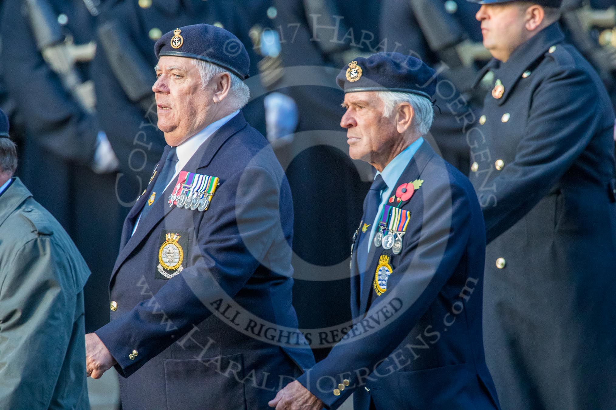 TON Class Association  (Group E31, 23 members) during the Royal British Legion March Past on Remembrance Sunday at the Cenotaph, Whitehall, Westminster, London, 11 November 2018, 11:45.