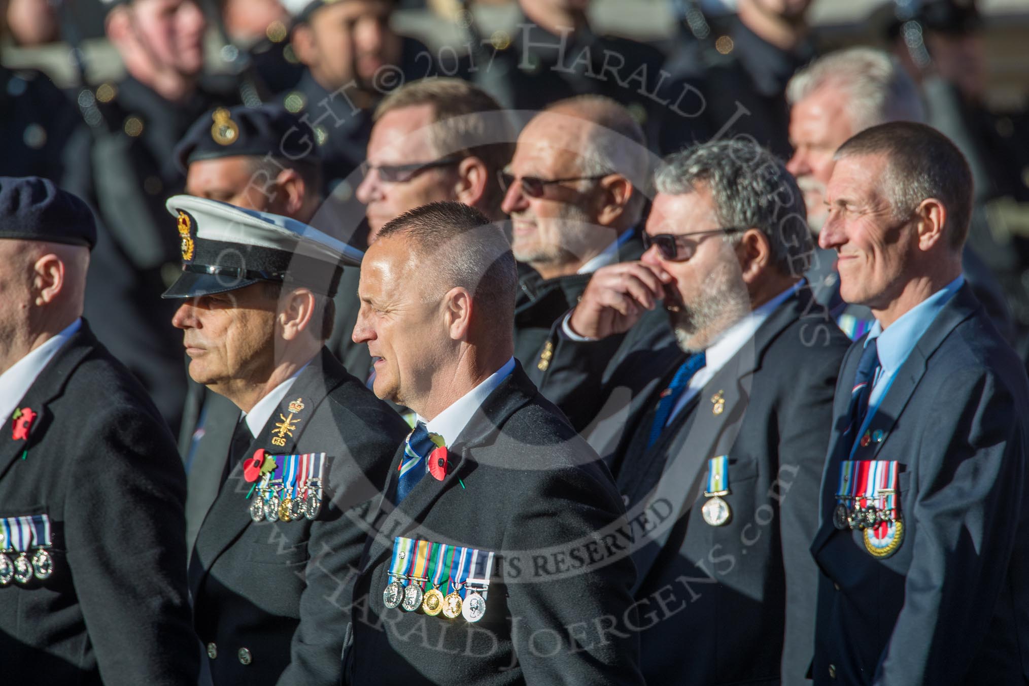 Broadsword Association  (Group E40, 32 members) during the Royal British Legion March Past on Remembrance Sunday at the Cenotaph, Whitehall, Westminster, London, 11 November 2018, 11:46.