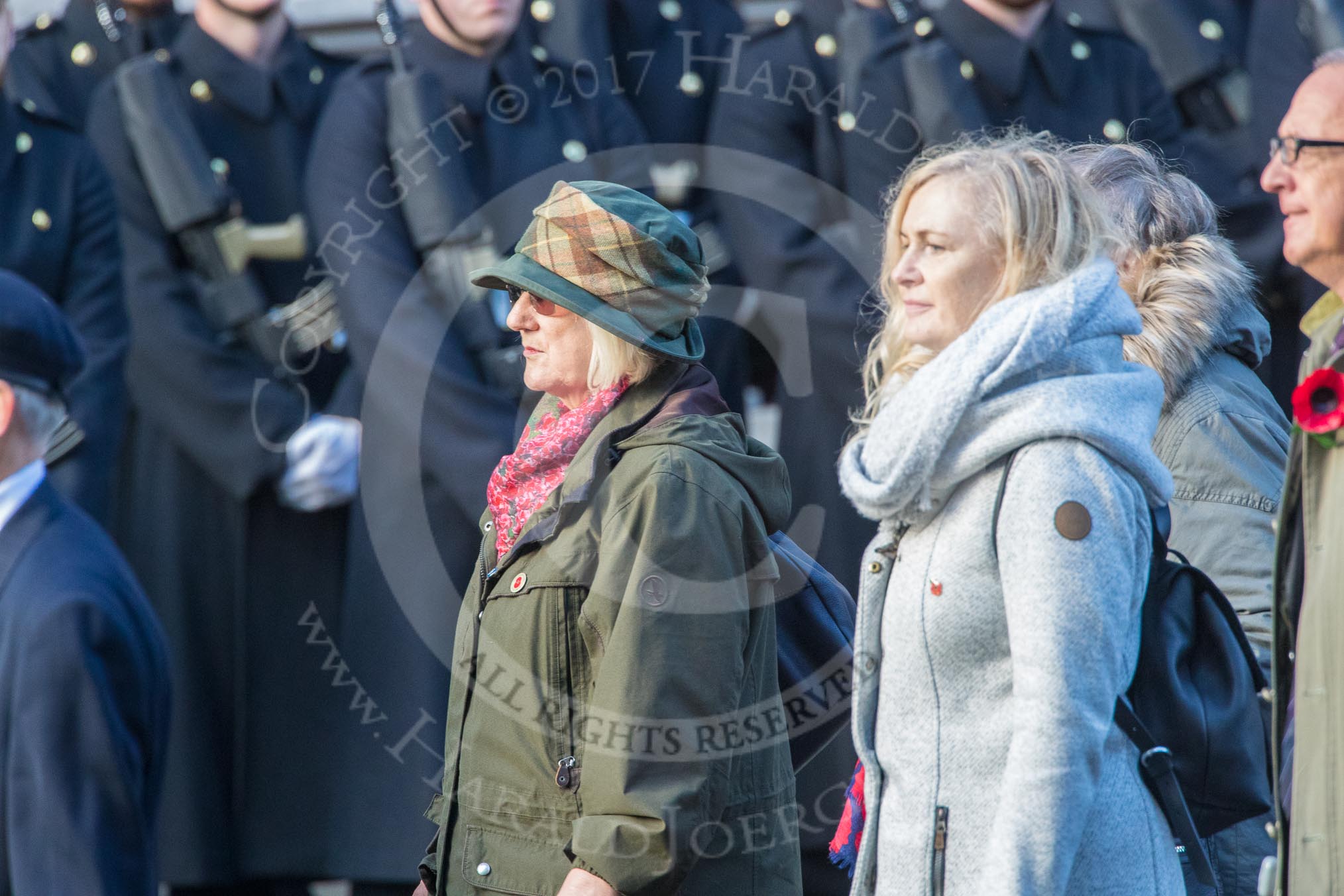 Blesma, The Limbless Veterans (Group AA1, 55 members) during the Royal British Legion March Past on Remembrance Sunday at the Cenotaph, Whitehall, Westminster, London, 11 November 2018, 11:48.