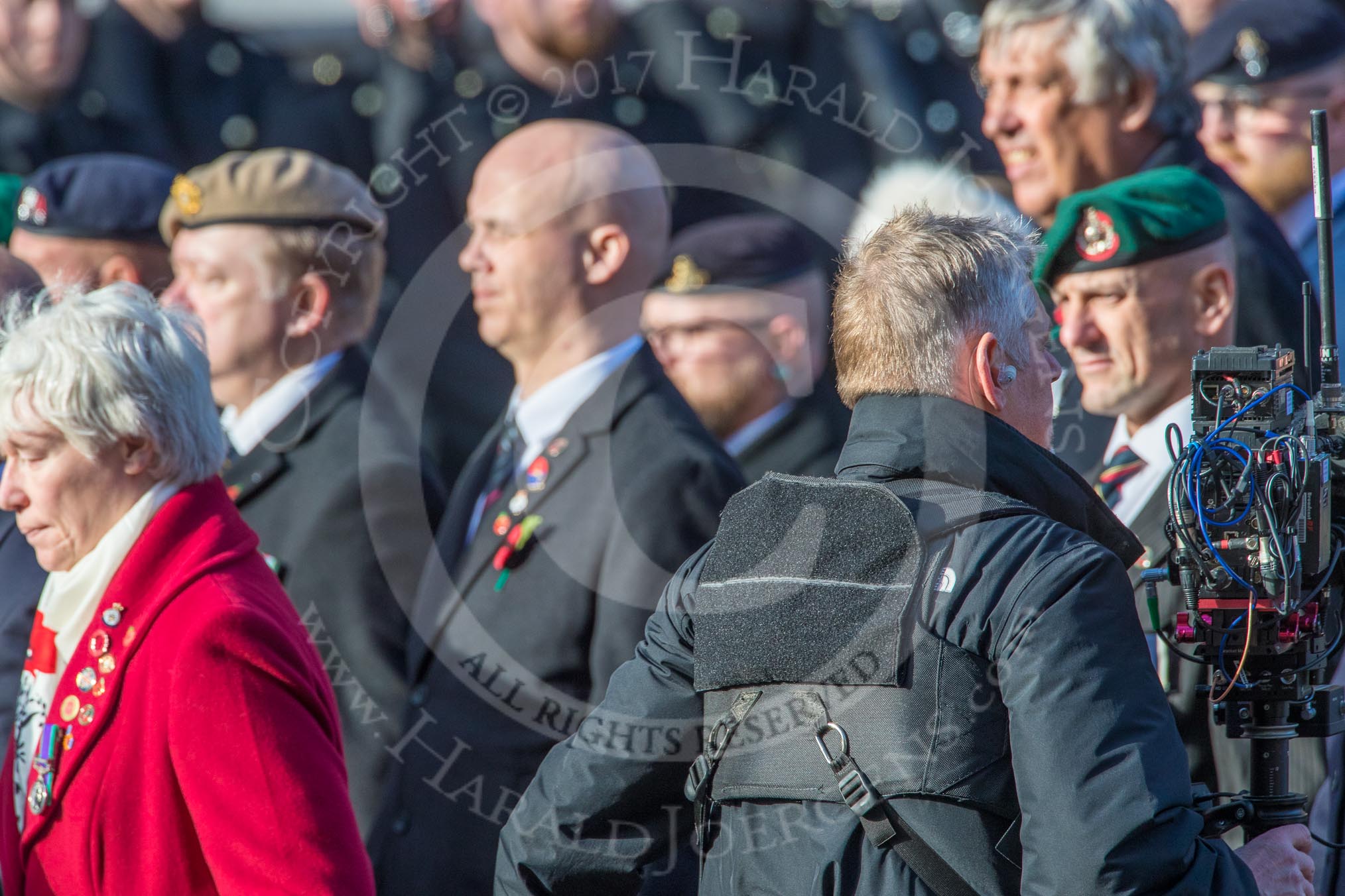 The Not Forgotten Association  (Group F5, 47 members) during the Royal British Legion March Past on Remembrance Sunday at the Cenotaph, Whitehall, Westminster, London, 11 November 2018, 11:50.