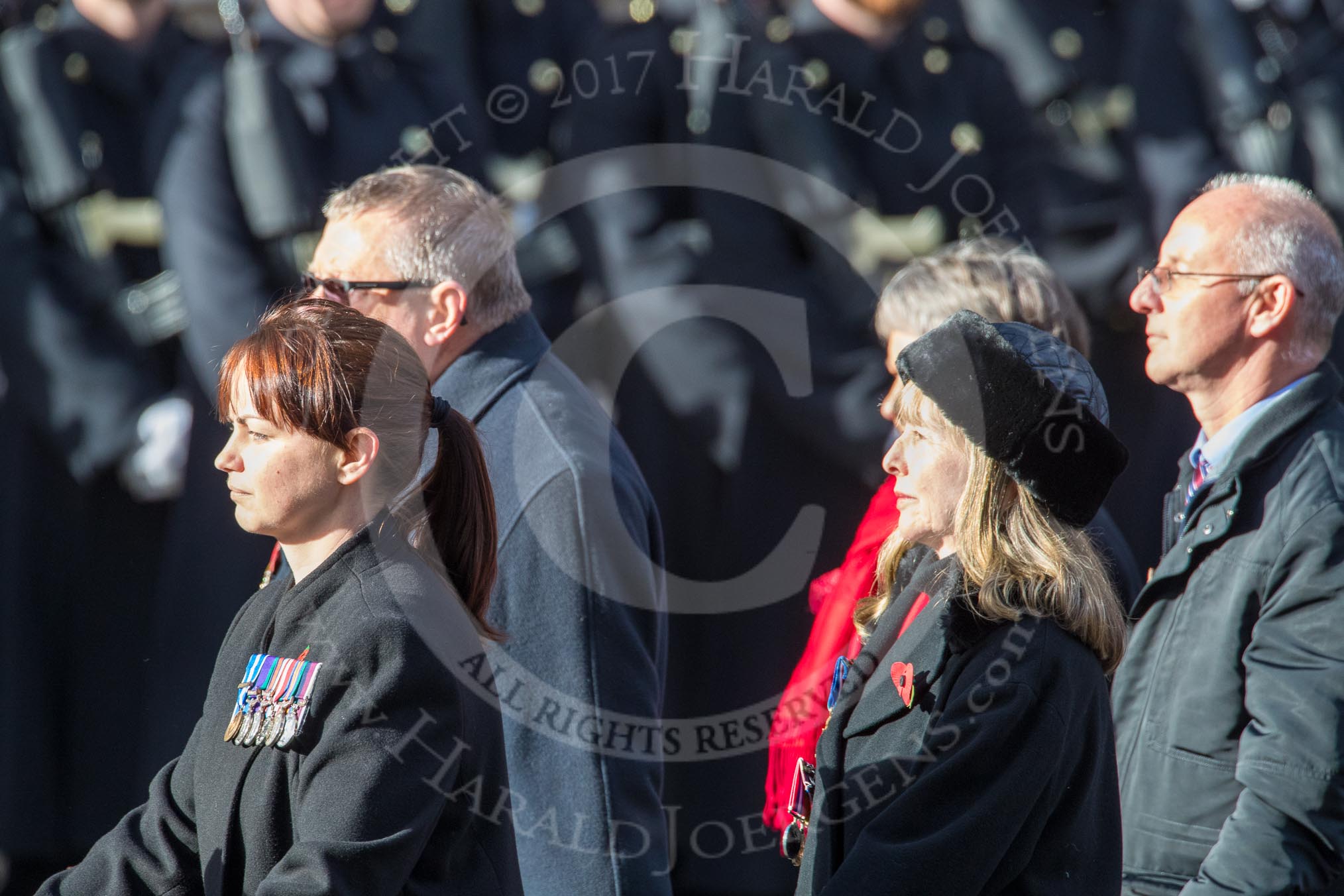 Chindit Society (Group F21, 15 members) during the Royal British Legion March Past on Remembrance Sunday at the Cenotaph, Whitehall, Westminster, London, 11 November 2018, 11:53.