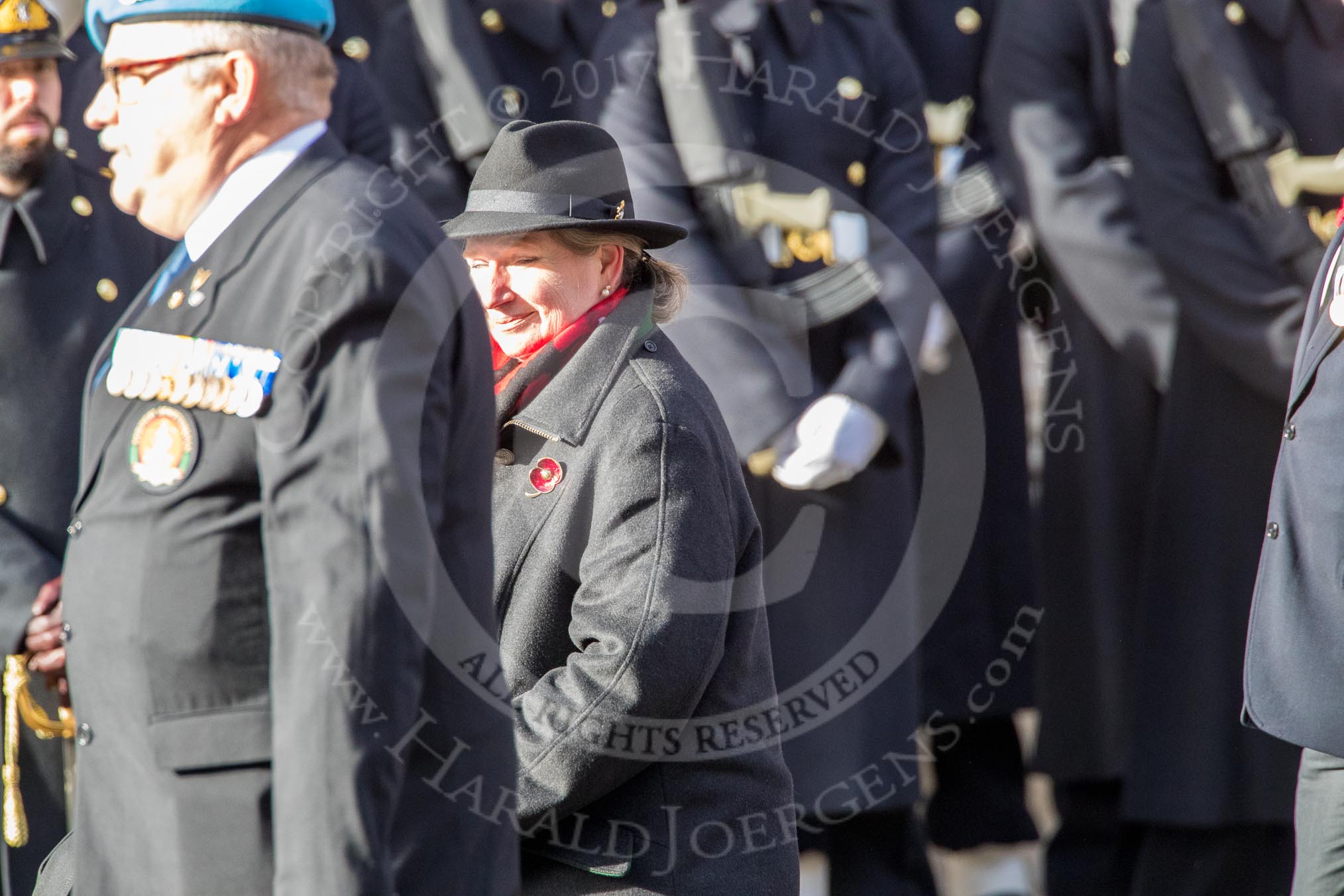 Memorable Order of Tin Hats (Group F22, 1 members) (?) during the Royal British Legion March Past on Remembrance Sunday at the Cenotaph, Whitehall, Westminster, London, 11 November 2018, 11:53.