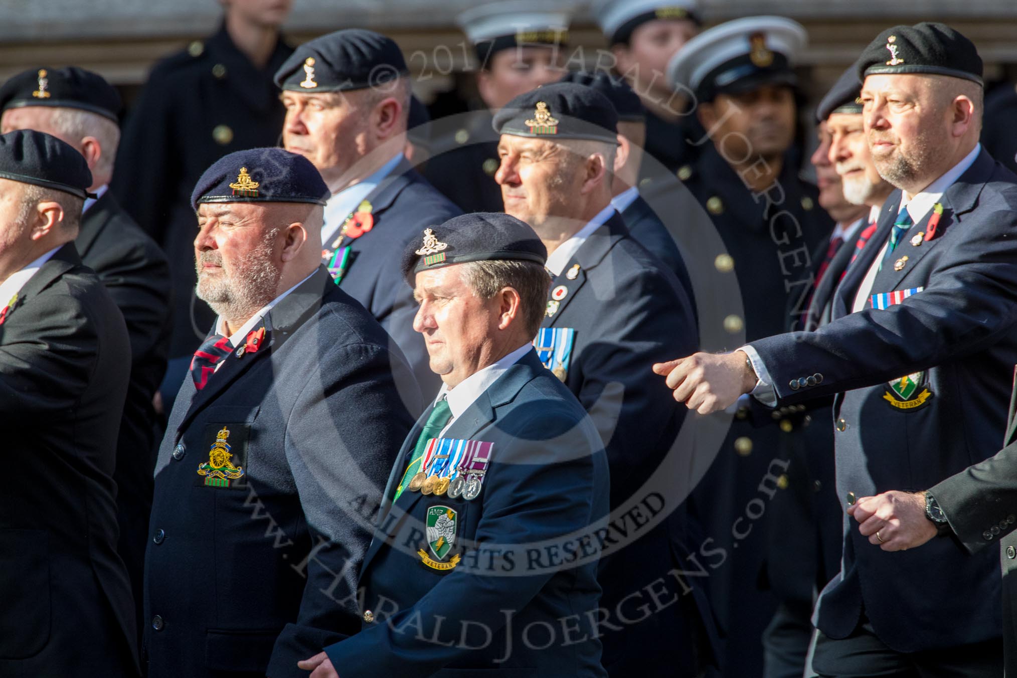 Allied Command in Europe Mobile Force AMF(L) (Group D13, 61 members) during the Royal British Legion March Past on Remembrance Sunday at the Cenotaph, Whitehall, Westminster, London, 11 November 2018, 12:22.