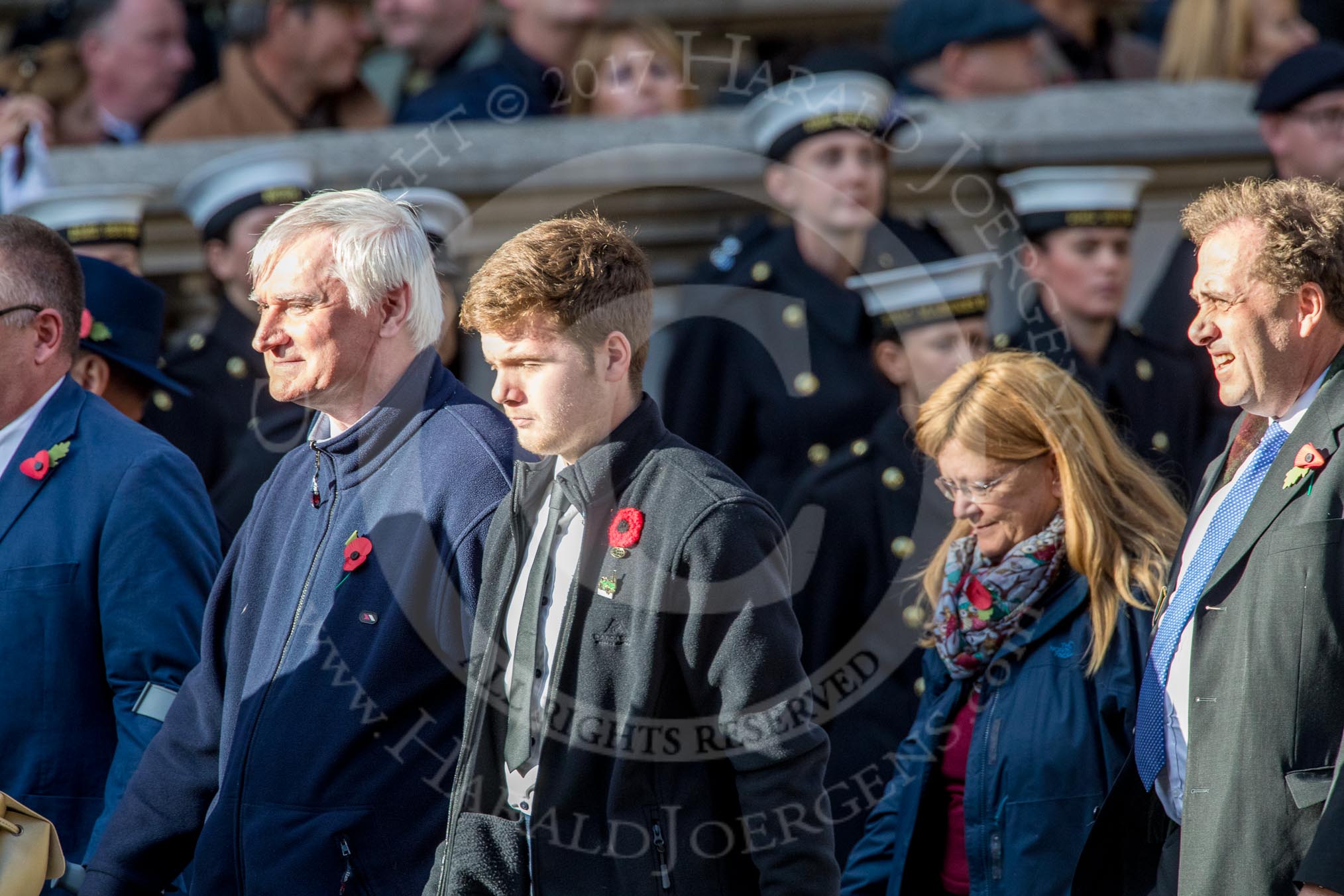 Toc H (Group M5, 18 members) during the Royal British Legion March Past on Remembrance Sunday at the Cenotaph, Whitehall, Westminster, London, 11 November 2018, 12:25.