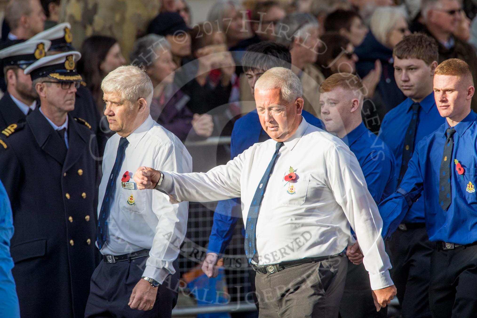 The Boys' Brigade (Group M39, 79 members) during the Royal British Legion March Past on Remembrance Sunday at the Cenotaph, Whitehall, Westminster, London, 11 November 2018, 12:30.