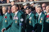 Fleet Air Arm Field Gun Association  (Group E10, 36 members) during the Royal British Legion March Past on Remembrance Sunday at the Cenotaph, Whitehall, Westminster, London, 11 November 2018, 11:42.