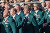 Fleet Air Arm Field Gun Association  (Group E10, 36 members) during the Royal British Legion March Past on Remembrance Sunday at the Cenotaph, Whitehall, Westminster, London, 11 November 2018, 11:43.