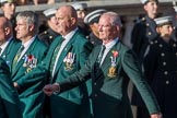 Fleet Air Arm Field Gun Association  (Group E10, 36 members) during the Royal British Legion March Past on Remembrance Sunday at the Cenotaph, Whitehall, Westminster, London, 11 November 2018, 11:43.