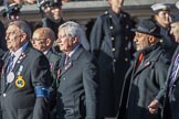 HMS Andromeda Association  (Group E18, 19 members) during the Royal British Legion March Past on Remembrance Sunday at the Cenotaph, Whitehall, Westminster, London, 11 November 2018, 11:43.
