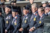 HMS Ganges Association  (Group E20, 30 members)during the Royal British Legion March Past on Remembrance Sunday at the Cenotaph, Whitehall, Westminster, London, 11 November 2018, 11:44.