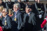 HMS Ganges Association  (Group E20, 30 members) during the Royal British Legion March Past on Remembrance Sunday at the Cenotaph, Whitehall, Westminster, London, 11 November 2018, 11:44.