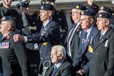 HMS Illustrious Association  (Group E22, 45 members) during the Royal British Legion March Past on Remembrance Sunday at the Cenotaph, Whitehall, Westminster, London, 11 November 2018, 11:44.