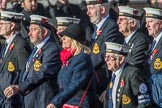 HMS Tiger Association (Group E25, 11 members) during the Royal British Legion March Past on Remembrance Sunday at the Cenotaph, Whitehall, Westminster, London, 11 November 2018, 11:44.