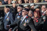 HMS Glasgow Association  (Group E29, 29 members) during the Royal British Legion March Past on Remembrance Sunday at the Cenotaph, Whitehall, Westminster, London, 11 November 2018, 11:44.