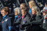 Association  of Wrens (Group E45, 115 members) during the Royal British Legion March Past on Remembrance Sunday at the Cenotaph, Whitehall, Westminster, London, 11 November 2018, 11:47.