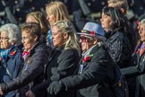 Association  of Wrens (Group E45, 115 members) during the Royal British Legion March Past on Remembrance Sunday at the Cenotaph, Whitehall, Westminster, London, 11 November 2018, 11:47.