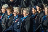 Association  of Wrens (Group E45, 115 members) during the Royal British Legion March Past on Remembrance Sunday at the Cenotaph, Whitehall, Westminster, London, 11 November 2018, 11:47.