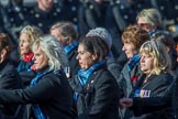 Association  of Wrens (Group E45, 115 members) during the Royal British Legion March Past on Remembrance Sunday at the Cenotaph, Whitehall, Westminster, London, 11 November 2018, 11:47.