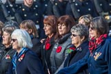 Association  of Wrens (Group E45, 115 members) during the Royal British Legion March Past on Remembrance Sunday at the Cenotaph, Whitehall, Westminster, London, 11 November 2018, 11:47.