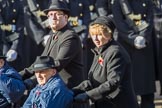 The Queen Alexandra Hospital Home (Group AA4, 20 members) during the Royal British Legion March Past on Remembrance Sunday at the Cenotaph, Whitehall, Westminster, London, 11 November 2018, 11:49.