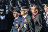 British Korean Veterans Association  (Group F2, 16 members) during the Royal British Legion March Past on Remembrance Sunday at the Cenotaph, Whitehall, Westminster, London, 11 November 2018, 11:49.