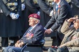 The Monte Cassino Society (Group F6, 29 members) during the Royal British Legion March Past on Remembrance Sunday at the Cenotaph, Whitehall, Westminster, London, 11 November 2018, 11:50.