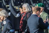 Malayan Volunteers Group (Group F13, 12 members) during the Royal British Legion March Past on Remembrance Sunday at the Cenotaph, Whitehall, Westminster, London, 11 November 2018, 11:51.