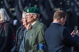 Malayan Volunteers Group (Group F13, 12 members) during the Royal British Legion March Past on Remembrance Sunday at the Cenotaph, Whitehall, Westminster, London, 11 November 2018, 11:51.