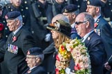 National Gulf Veterans and Families Association (Group F14, 25 members) during the Royal British Legion March Past on Remembrance Sunday at the Cenotaph, Whitehall, Westminster, London, 11 November 2018, 11:52.