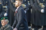 Suez Veterans' Association (Group F15, 32 members) during the Royal British Legion March Past on Remembrance Sunday at the Cenotaph, Whitehall, Westminster, London, 11 November 2018, 11:52.