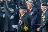 Aden Veterans Association (Group F16, 53 members) during the Royal British Legion March Past on Remembrance Sunday at the Cenotaph, Whitehall, Westminster, London, 11 November 2018, 11:52.