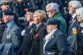 Aden Veterans Association (Group F16, 53 members) during the Royal British Legion March Past on Remembrance Sunday at the Cenotaph, Whitehall, Westminster, London, 11 November 2018, 11:52.
