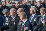 The South Atlantic Medal Association 1982 (Group F17, 150 members) during the Royal British Legion March Past on Remembrance Sunday at the Cenotaph, Whitehall, Westminster, London, 11 November 2018, 11:52.