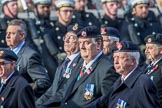 The South Atlantic Medal Association 1982 (Group F17, 150 members) during the Royal British Legion March Past on Remembrance Sunday at the Cenotaph, Whitehall, Westminster, London, 11 November 2018, 11:53.