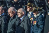 Irish United Nations Veterans Association  (Group F18, 14 members) during the Royal British Legion March Past on Remembrance Sunday at the Cenotaph, Whitehall, Westminster, London, 11 November 2018, 11:53.
