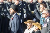 RSLWA (Group F20, 1 members), Chindit Society (Group F21, 15 members) during the Royal British Legion March Past on Remembrance Sunday at the Cenotaph, Whitehall, Westminster, London, 11 November 2018, 11:53.