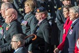 The Cheshire and North Wales Volunteer Decoration and Long Service Medallist’s Association (Group F29, 24 members) during the Royal British Legion March Past on Remembrance Sunday at the Cenotaph, Whitehall, Westminster, London, 11 November 2018, 11:54.