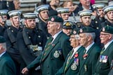 Royal Green Jackets (Group A2, 153 members) during the Royal British Legion March Past on Remembrance Sunday at the Cenotaph, Whitehall, Westminster, London, 11 November 2018, 11:55.