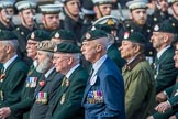 Royal Green Jackets (Group A2, 153 members) during the Royal British Legion March Past on Remembrance Sunday at the Cenotaph, Whitehall, Westminster, London, 11 November 2018, 11:55.