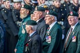 Royal Green Jackets (Group A2, 153 members) during the Royal British Legion March Past on Remembrance Sunday at the Cenotaph, Whitehall, Westminster, London, 11 November 2018, 11:55.