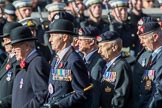 Regimental Association of The Rifles and The Royal Gloucestershire (Group A6, 33 members) during the Royal British Legion March Past on Remembrance Sunday at the Cenotaph, Whitehall, Westminster, London, 11 November 2018, 11:56.