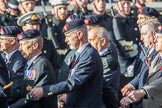 Regimental Association of The Rifles and The Royal Gloucestershire (Group A6, 33 members) during the Royal British Legion March Past on Remembrance Sunday at the Cenotaph, Whitehall, Westminster, London, 11 November 2018, 11:56.