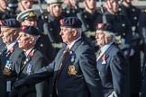 Regimental Association of The Rifles and The Royal Gloucestershire (Group A6, 33 members) during the Royal British Legion March Past on Remembrance Sunday at the Cenotaph, Whitehall, Westminster, London, 11 November 2018, 11:56.
